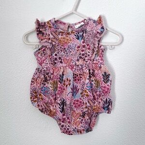 Floral Pink Bubble Bodysuit, 3M